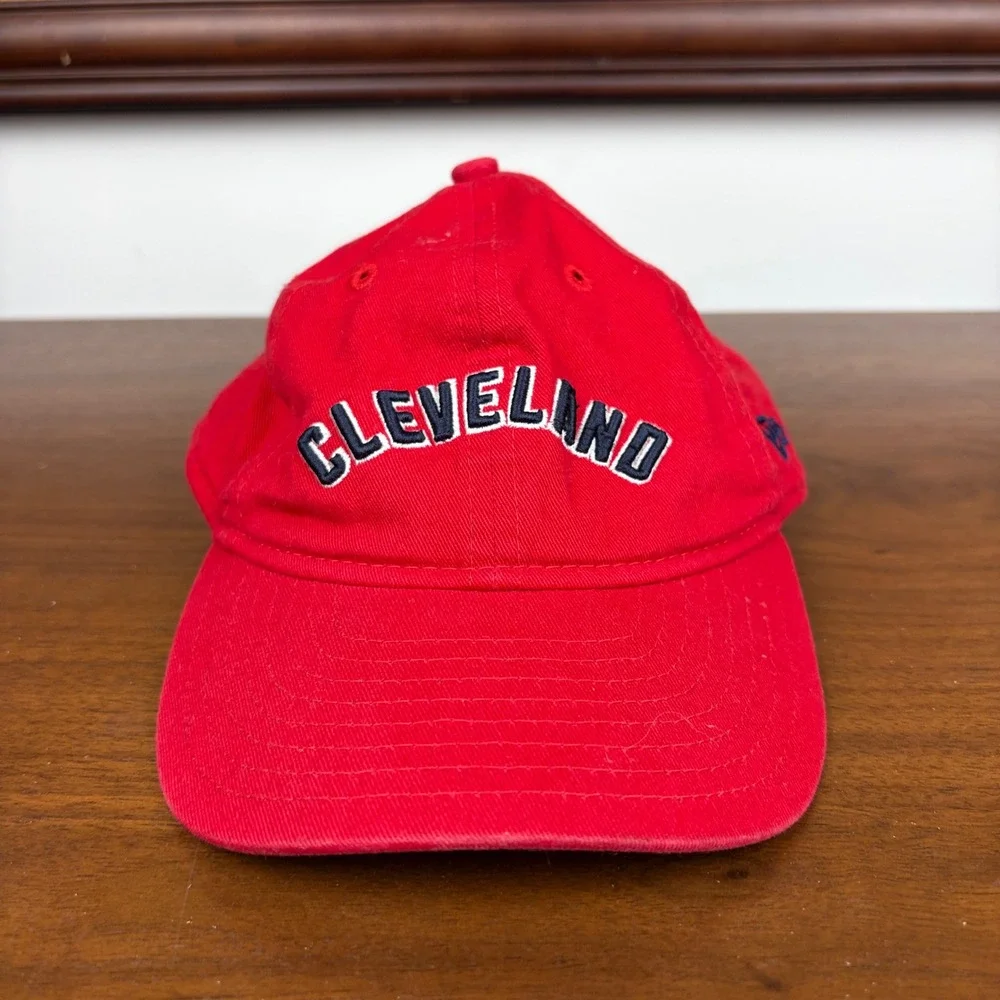 New Era Hat Child One Size Cleveland MLB Baseball‎ Red Adjustable Snapback